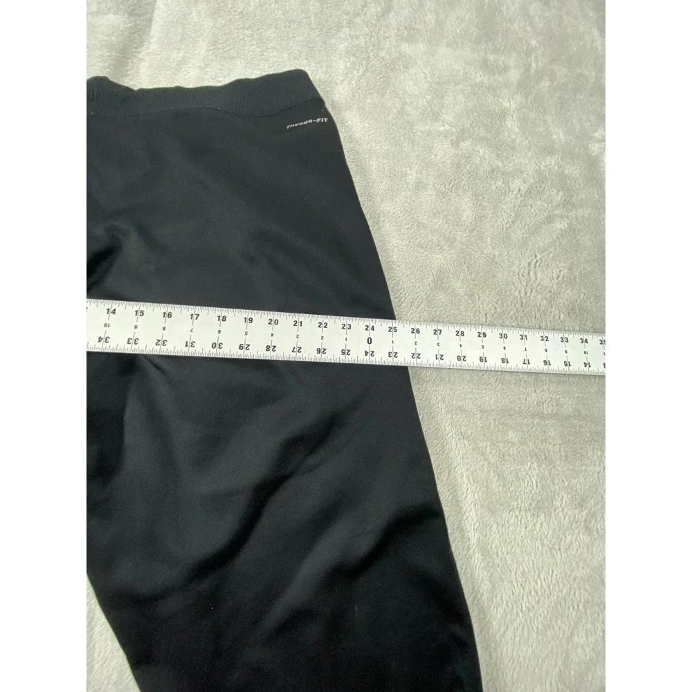 Nike Track Pants Mens XL Black Fleece‎ Lined Ankle Zip Therma-Fit Slash Pockets
